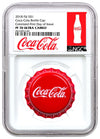 COLLECTABLE – 2018 Fiji Coca-Cola Bottle Cap-Shaped 6g Silver Colorised PF70 – US