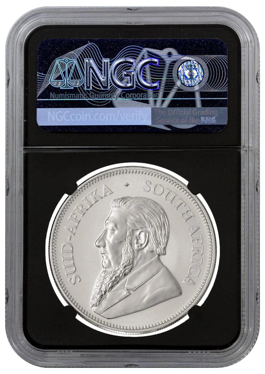 2021 SOUTH AFRICA 1oz SILVER KRUGERRAND R1 COIN NGC MS70 FIRST RELEASE