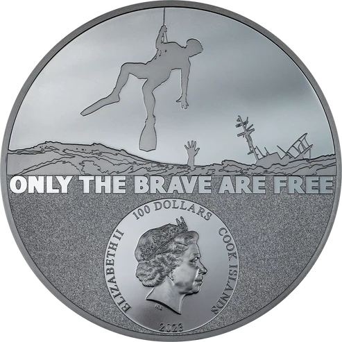 2023 Cook Island COAST GUARD – REAL HEROES 3 oz Silver Coin – EU