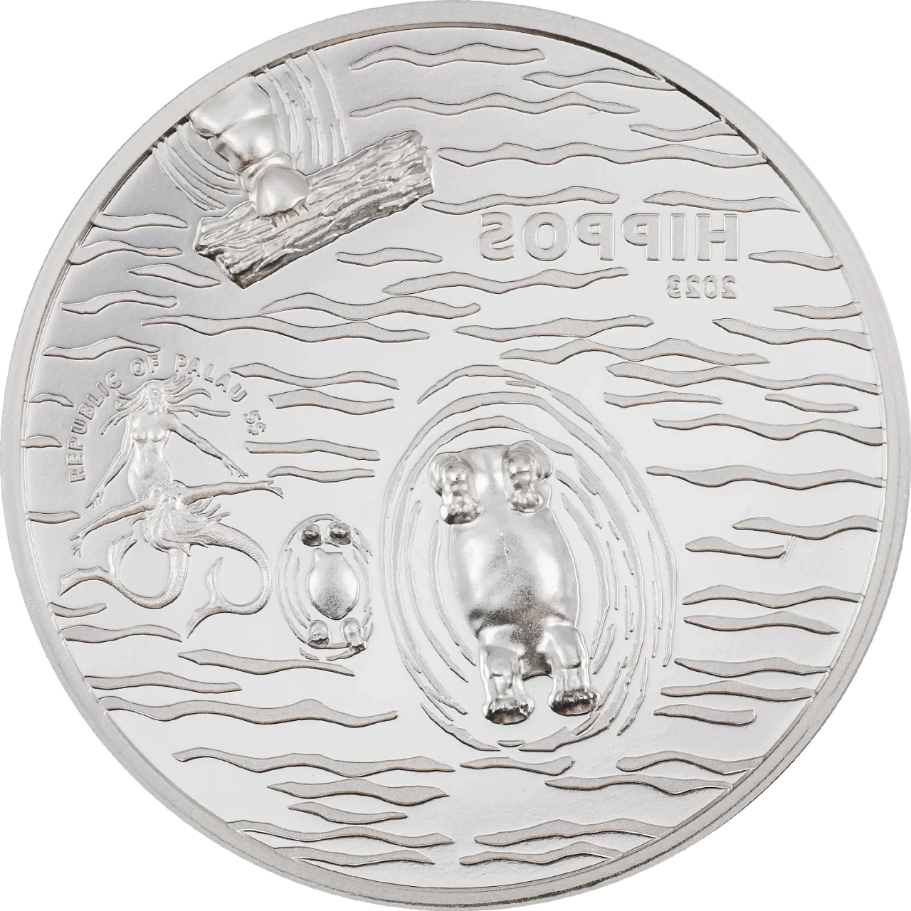 2023 Palau HIPPOS 1 oz Silver Coin – EU