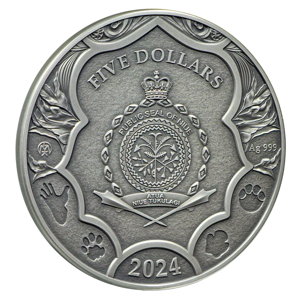 2024 Niue ELEPHANT - Save the Powers 2 oz Silver Coin - UK