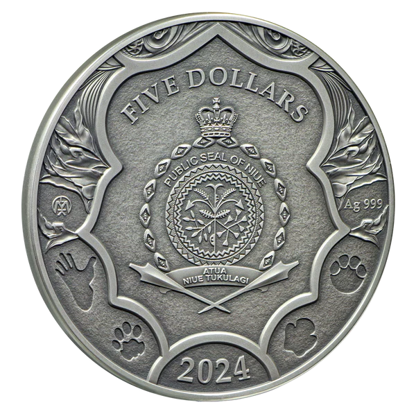 2024 Niue ELEPHANT – Save the Powers 2 oz Silver Coin – US