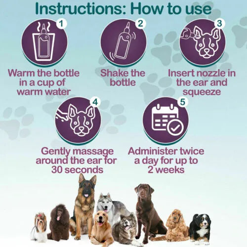 Pet ear cleaner usage