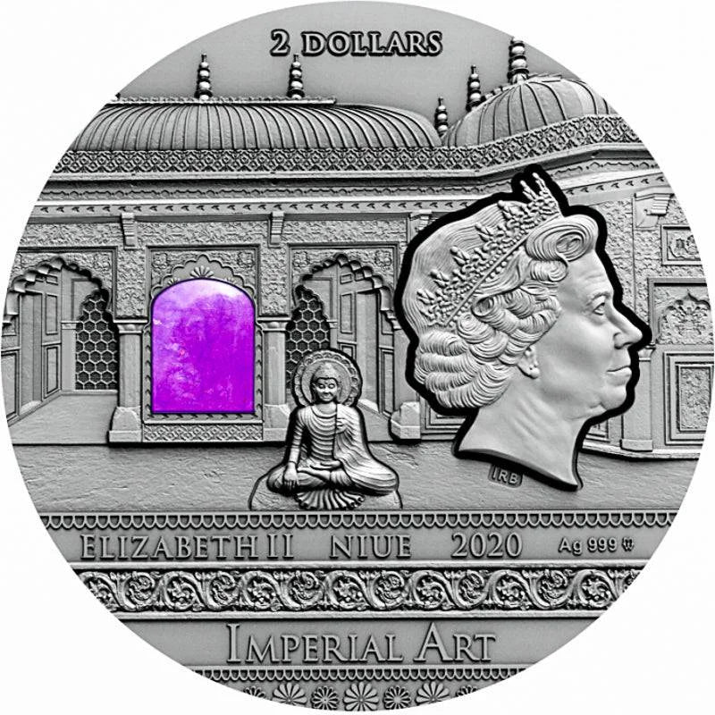 2020 Niue INDIA Imperial Art 2oz Silver Antique Coin – UK