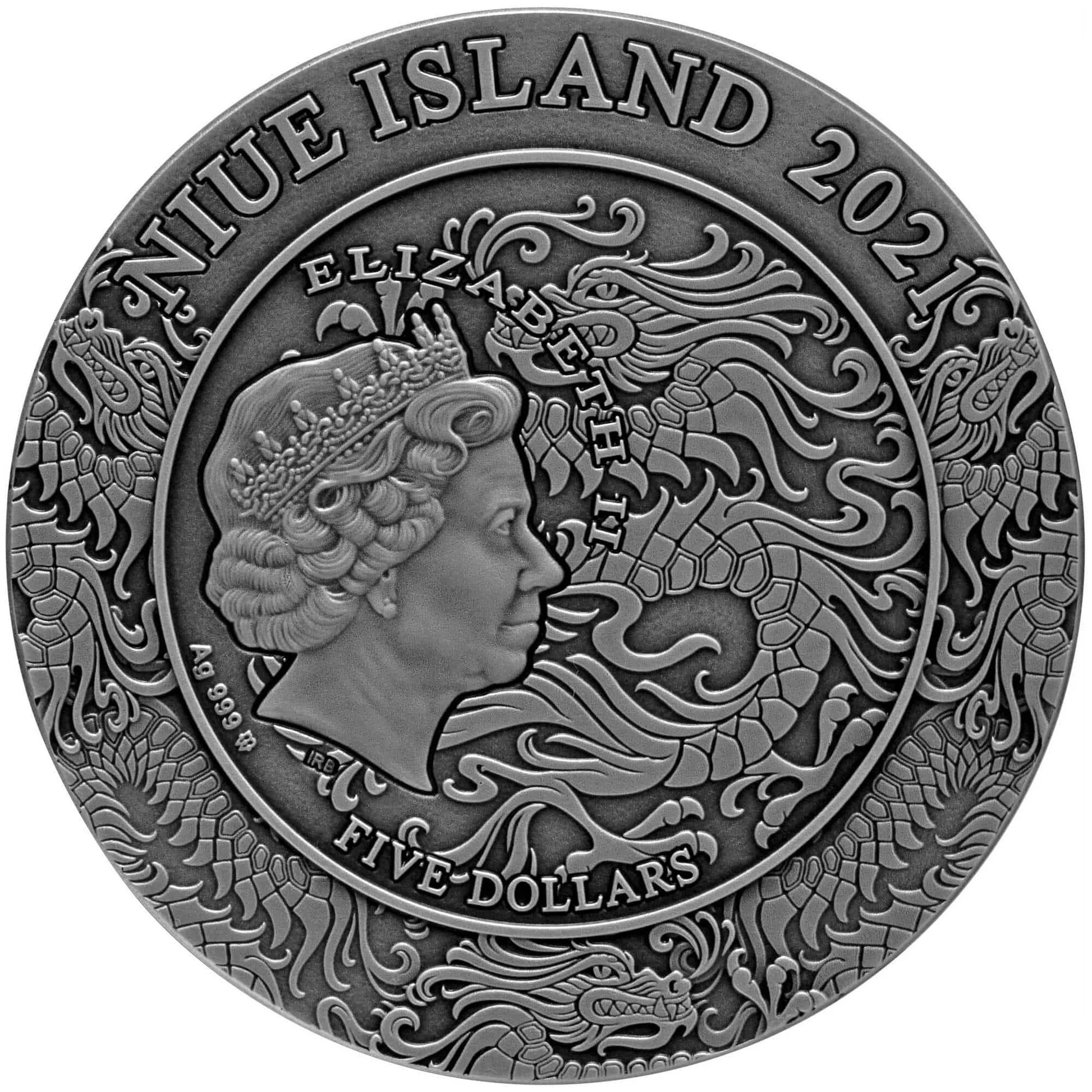 QIAO SISTERS Three Kingdoms Romance 2 Oz Silver Coin Niue 2021 – US