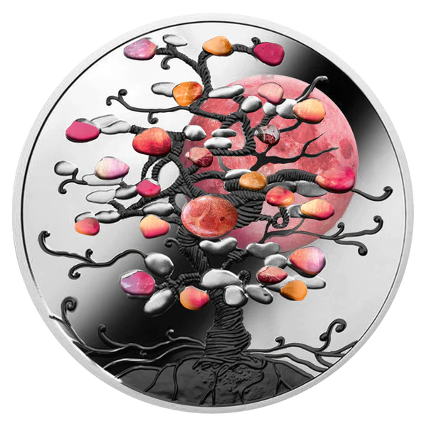 2022 Niue THE TREE OF LUCK CORAL 1 oz Silver Coin PF 69 - UK